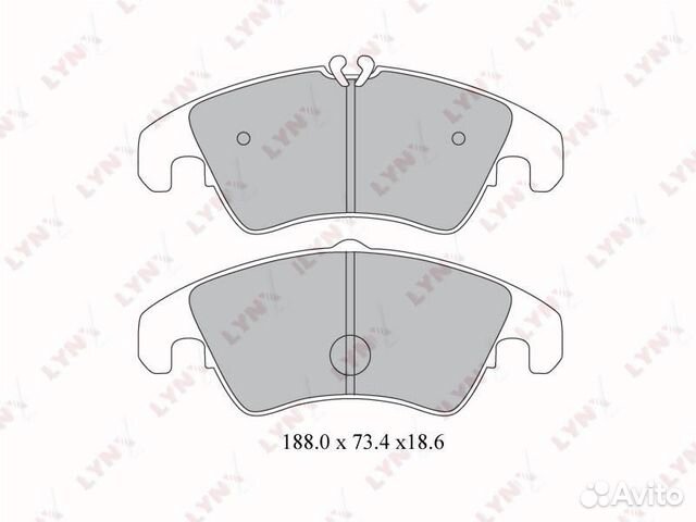 Колодки тормозные передние audi A4(8K) 1.8-3.2 07б