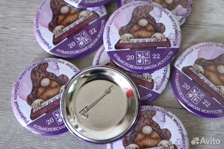 Изготовление закатных значков и магнитов от 1 шт