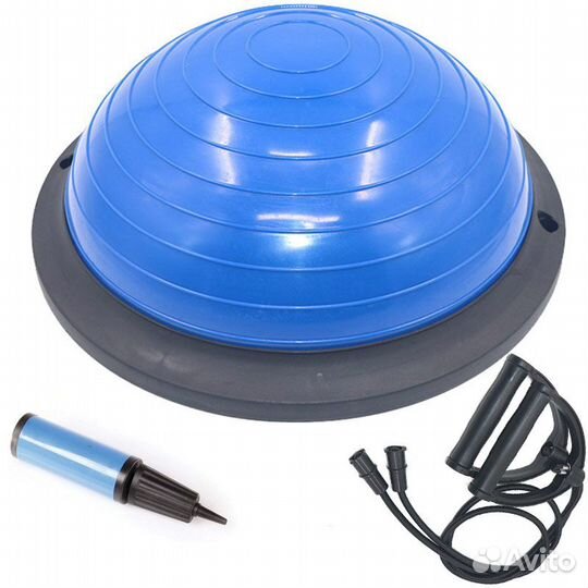 Полусфера bosu гимнастическая, 46см., синяя в