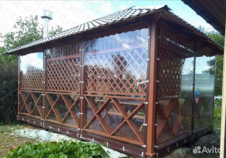 Мягкие окна для беседок и террасс