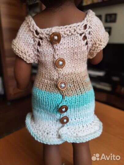 Кукла vestida de azul Паулина африканка