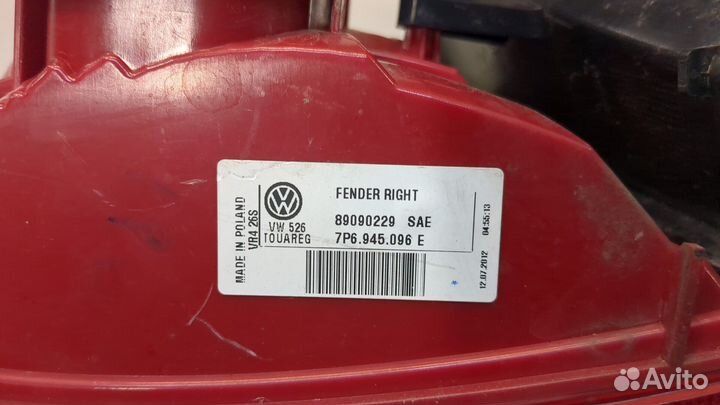 Фонарь (задний) правый Volkswagen Touareg, 2013