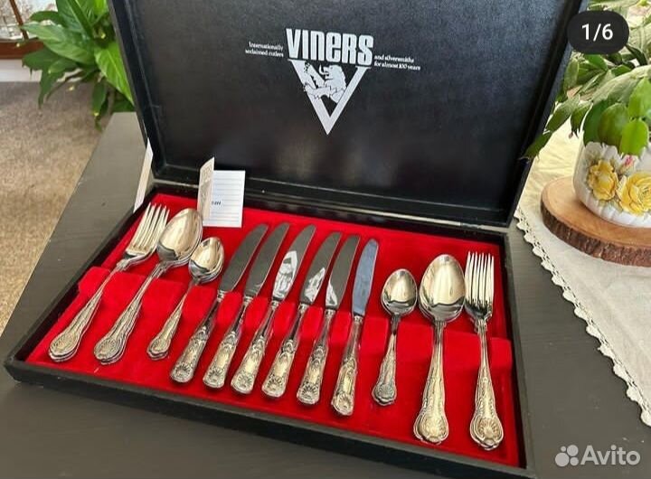 Столовые приборы.Комплект.Серебрение.Винтаж.Англия