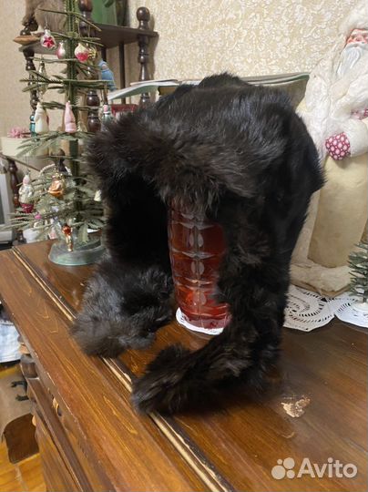 Шапка винтажная СССР из меха кролика