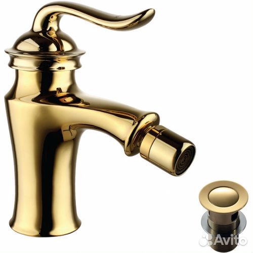 Смеситель для биде Lemark lm4708g Золото