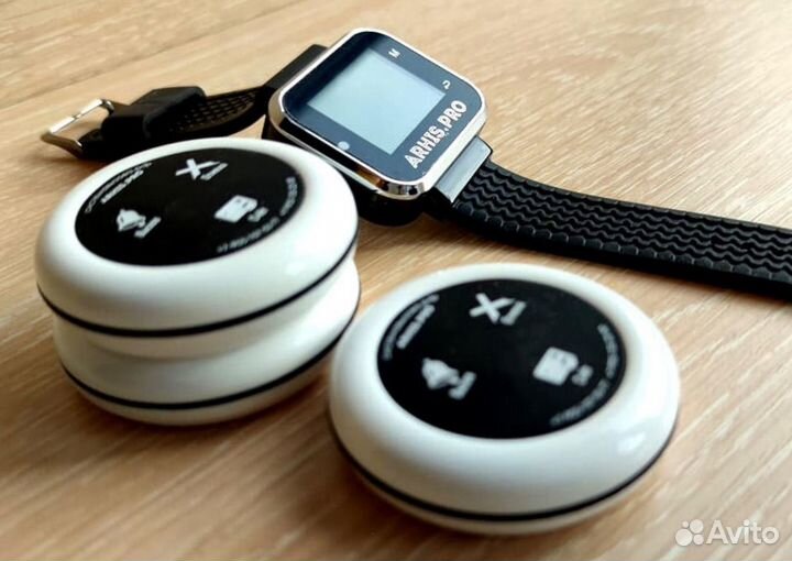 Кнопка вызова персонала, официанта, часы-пейджер