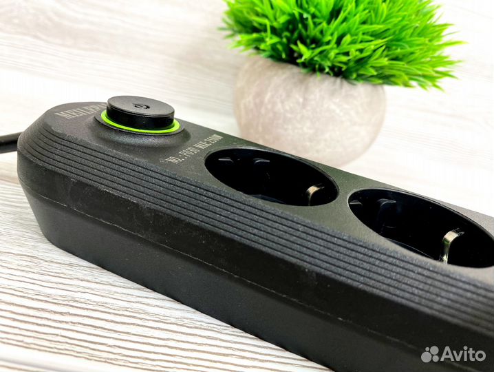 Сетевой фильтр 3 гнезда USB