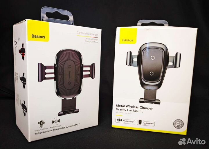 Автомобильный держатель с б/п зарядкой Baseus
