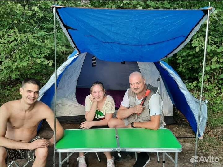 Палатка (навес) шатер с полом для туризма