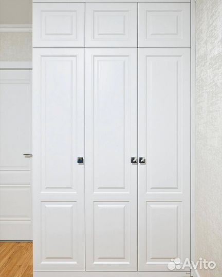 Шкаф распашной с фрезеровкой