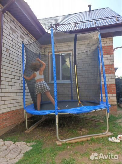 Детский батут с сеткой бу