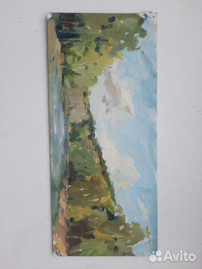 Этюд маслом (пейзаж) живопись и рисунок