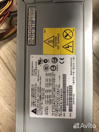 Серверный Блок Питания Delta 600W (DPS-600MB Y)