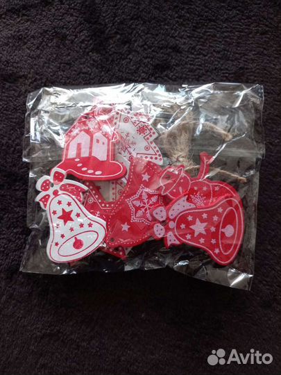 Елочные деревянные игрушки