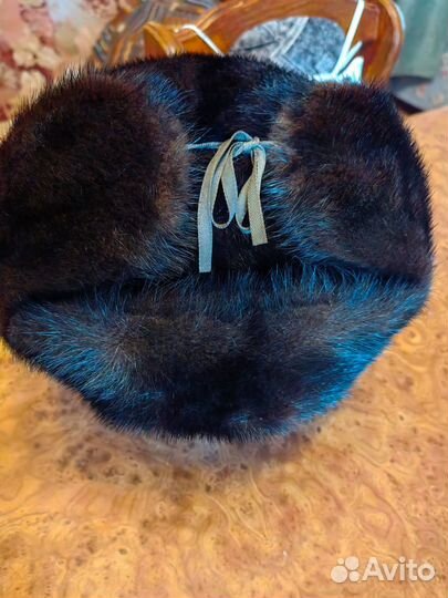 Шапка ушанка норковая