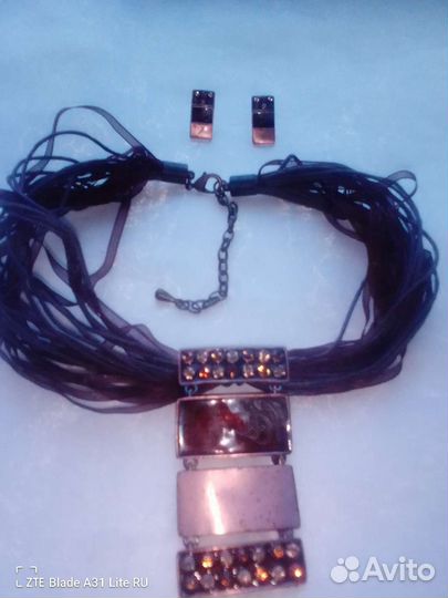 Ожерелье серьги кулон