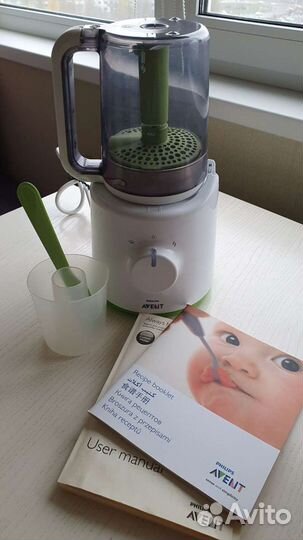 Пароварка блендер philips avent 2 в 1