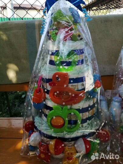 Торты из памперсов на выписку