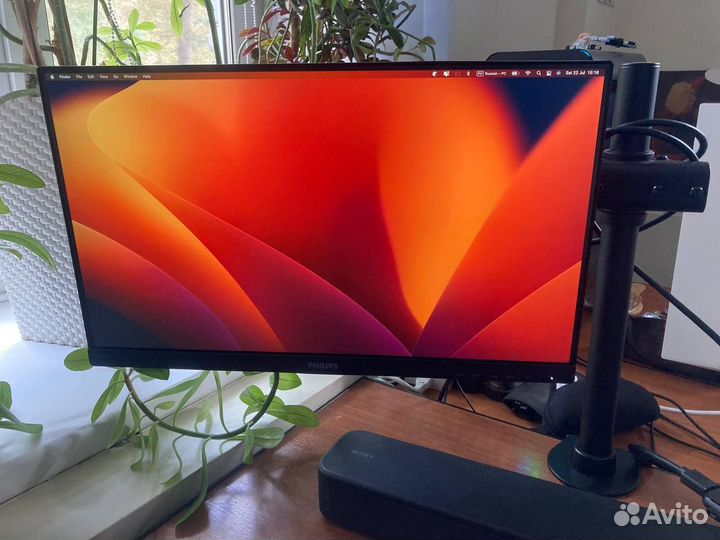 Монитор Philips 21.5 с креплением на два монитора