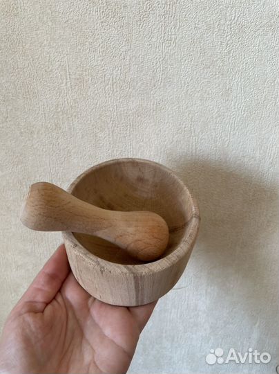 Ступки с пестиком. Дерево. 2 вида