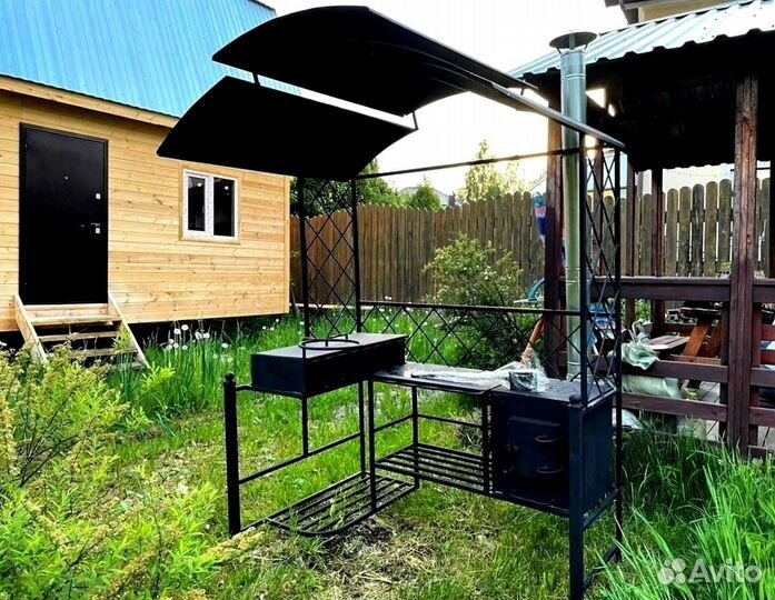 Мангал с печью