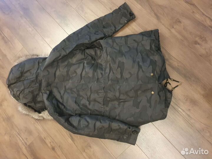 Парка с натуральным мехом 44-46 куртка