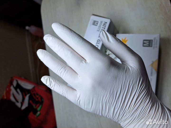 Перчатки нитриловые