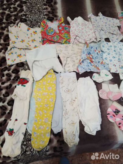 Одежда пакетом на девочку с рождения до 2лет