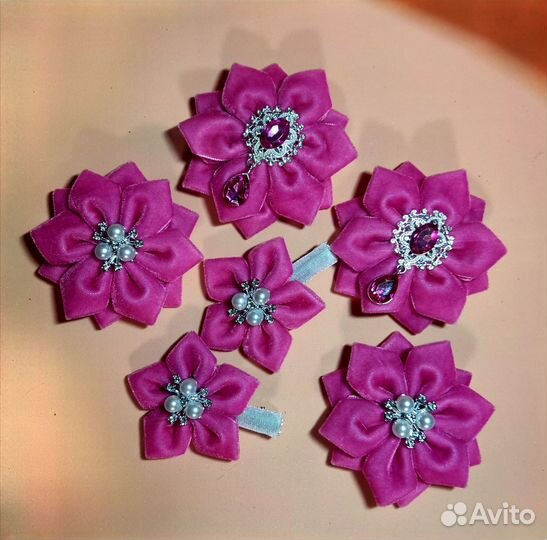 Бантики ручной работы набор