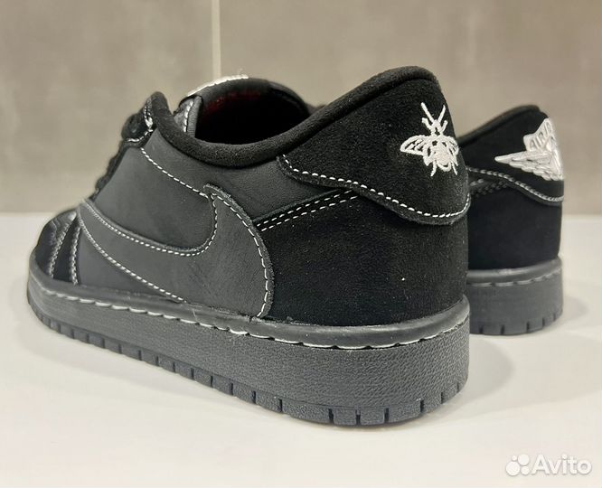 Кроссовки Nike Air Jordan 1 Low Black Phantom