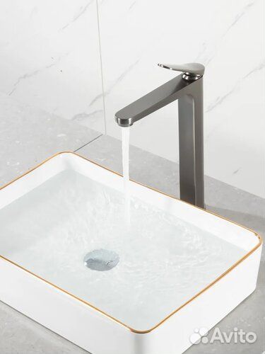 Смеситель для накладной раковины высокий G1010-29