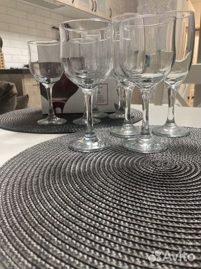 Бокалы для вина и шампанского (4х4) +