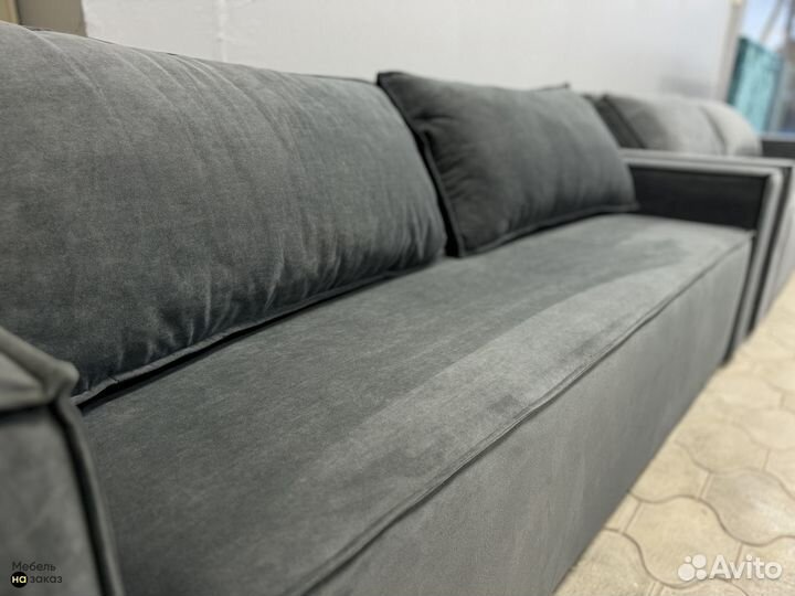 Диван прямой, раскладной в стиле Лофт