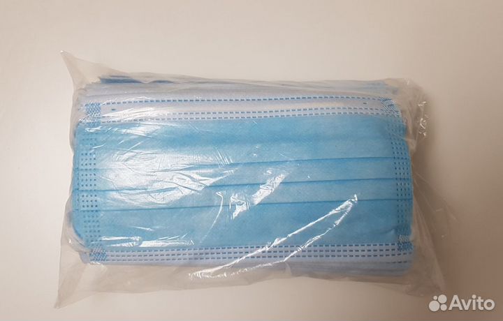 Маски медицинские, одноразовые, трёхслойные, новые