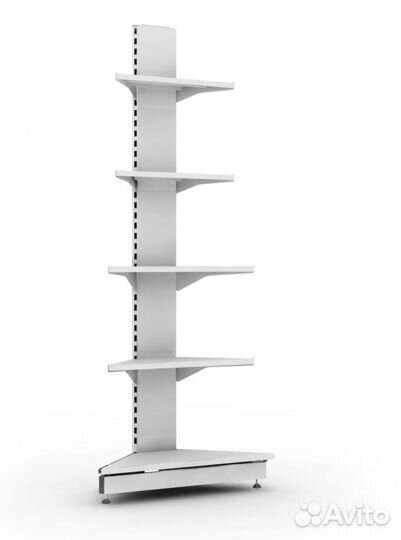 Стеллаж пристенный угловой