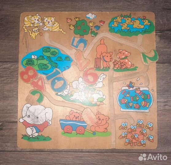 Деревянные детский счёт