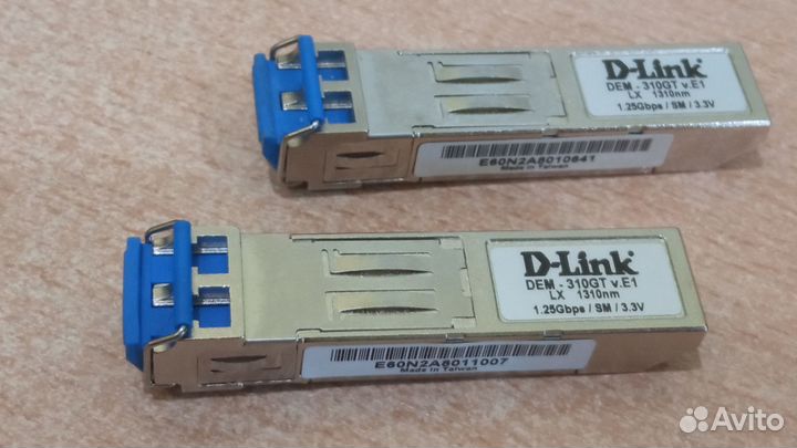 Гигабитовые модули SFP, LC коннектор, дуплекс