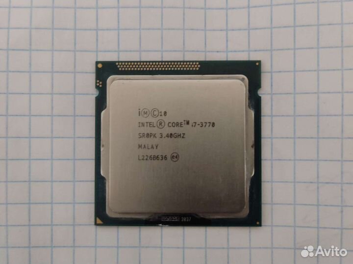 Процессор intel core i7 3770