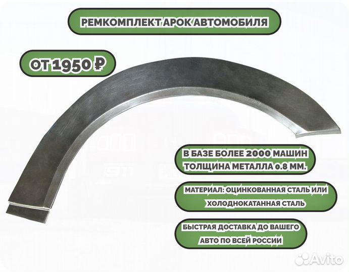 Ремонтные арки (ремкомплект) на автомобиль