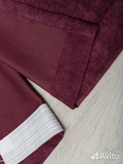 Готовые шторы велюр-канвас 250*260см