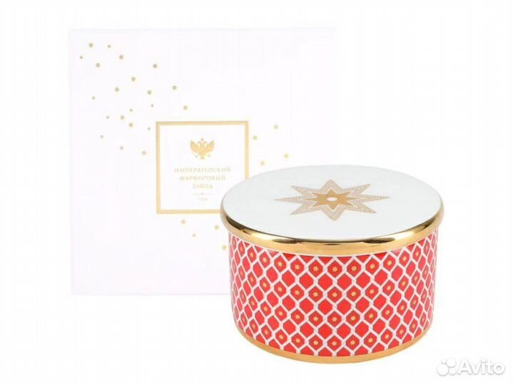Шкатулка из костяного фарфора Императорский фарфор