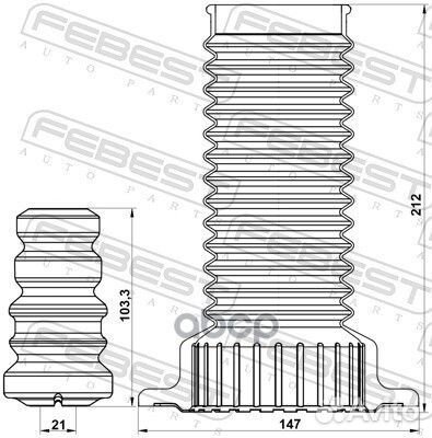 Пыльник переднего амортизатора с отбойником ком