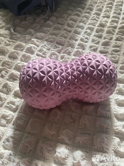 Мячик массажный двойной для йоги, пилатеса, мфр