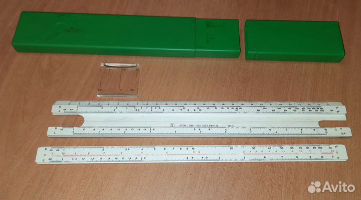 Линейка логарифмическая, аналоговый вычеслитель