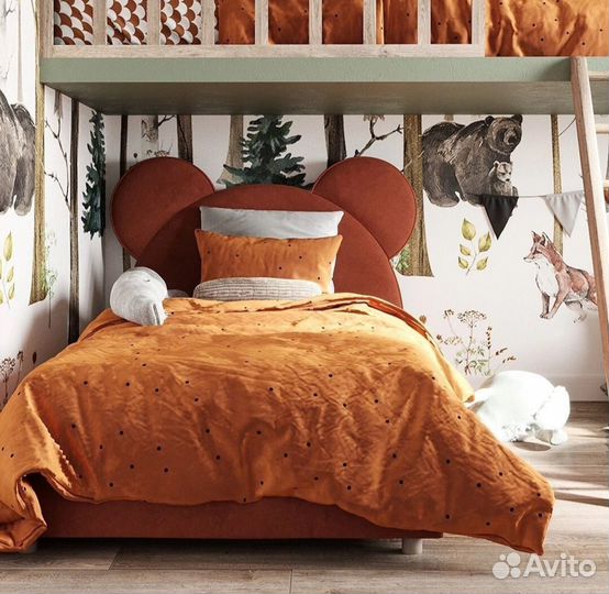 Детская кровать с ушками на заказ