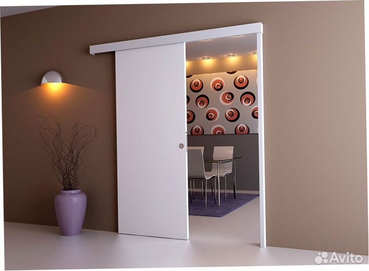 Двepь откатная купе