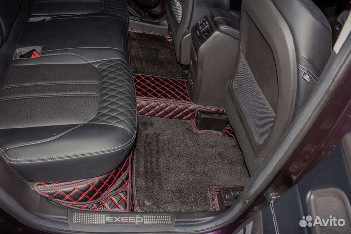 3d коврики из экокожи автомобильные