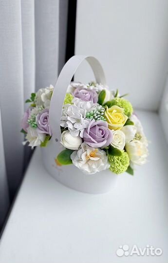 Букет из мыльных роз