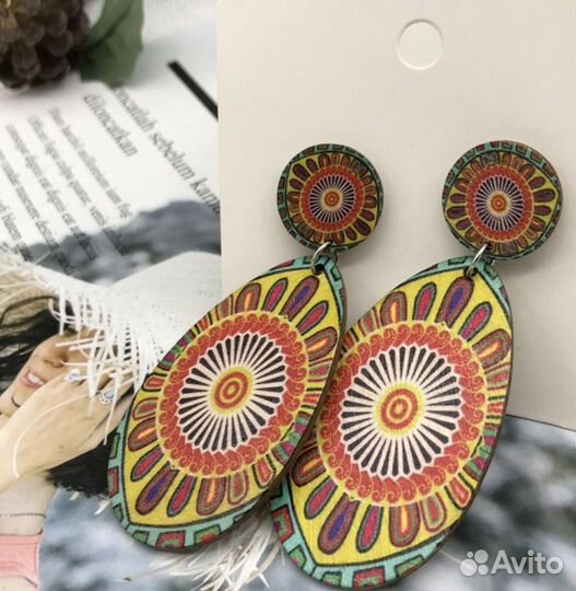 Серьги этно стиль
