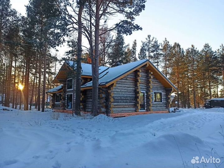 Срубы домов, бань из сухостойной сосны (кело)